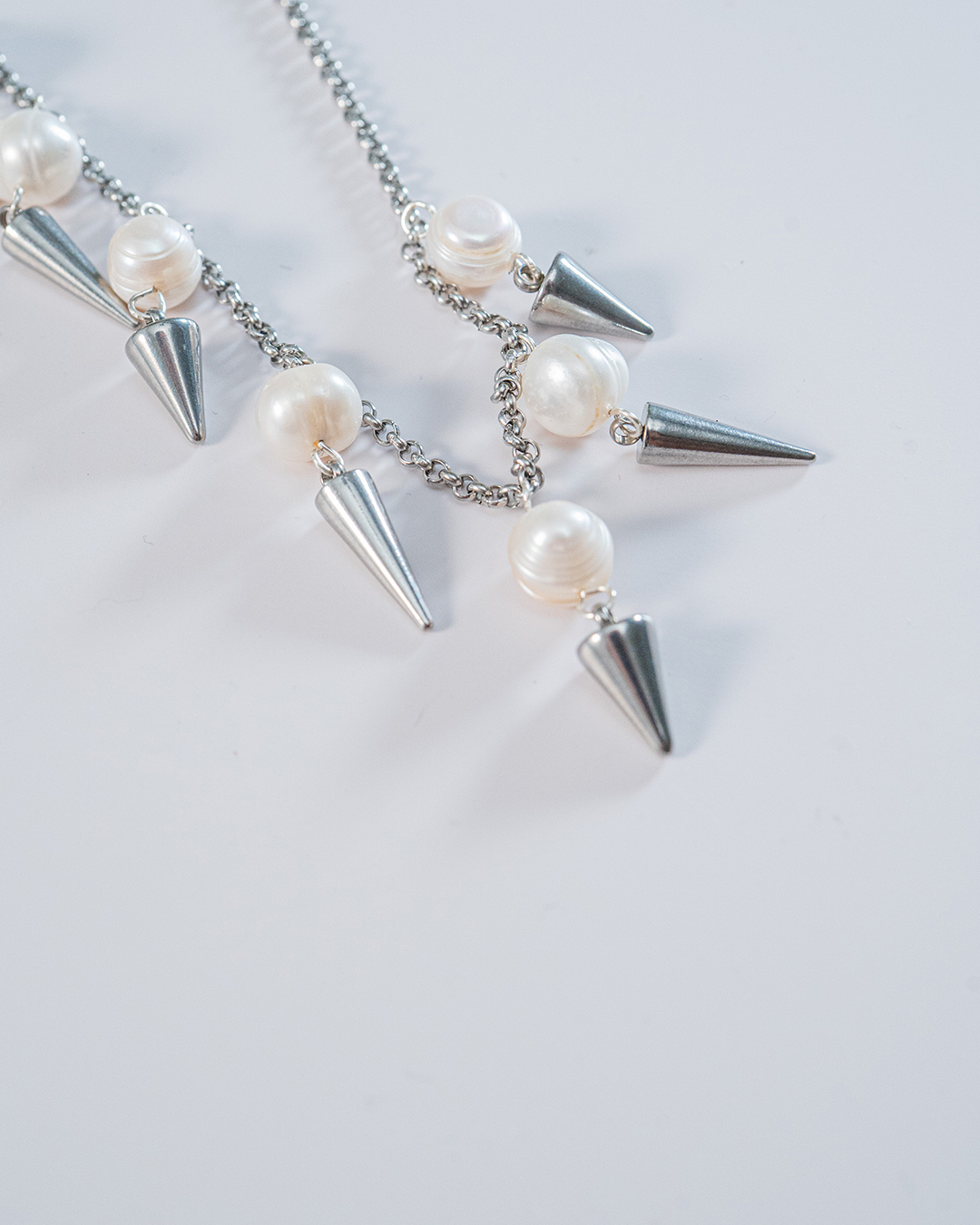 Pearls & Spike Necklace