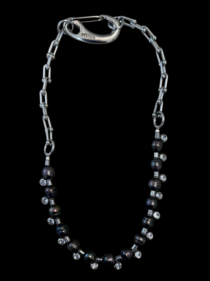 Zirconia Pearls Necklace