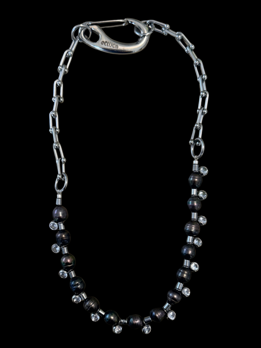 Zirconia Pearls Necklace