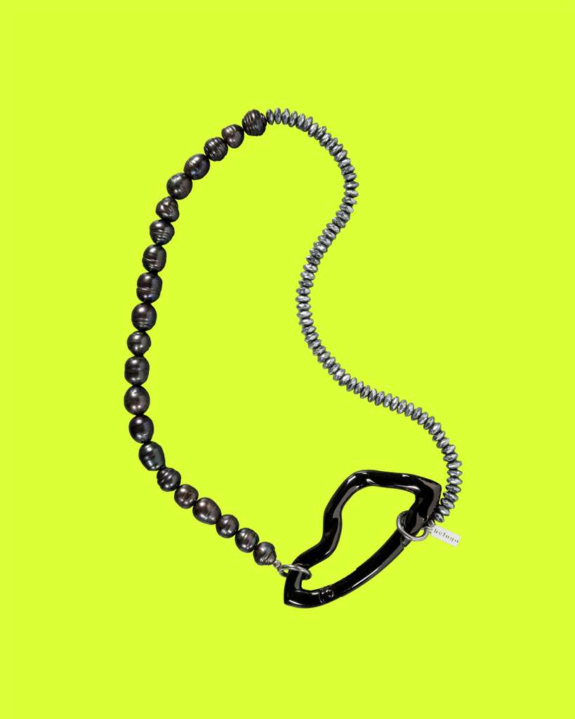 Hematite, Pearls 50-50 - White & Black
